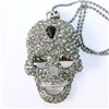 Image 1 : Swarovski Crystal Skull Teardrop Pendant Necklace