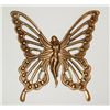 Image 1 : Vintage Brass Victorian Winged Fairy Brooch