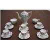 Image 1 : Shelley 6 place coffee set, decorated with gr