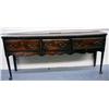 Image 1 : George II elm dresser base 1750, 3 frieze dra
