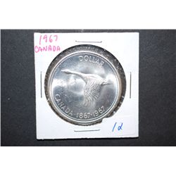 1967 Canada $1 "Goose" Foreign Coin; EST. $30-35