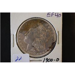 1900-O Silver Morgan $1; EF40; EST. $30-40