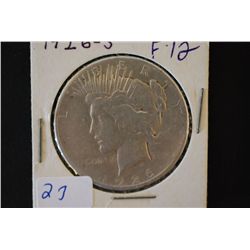 1926-S Peace $1; F12; EST. $30-40