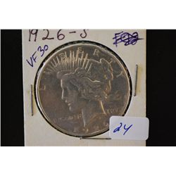 1926-S Peace $1; VF30; EST. $30-40