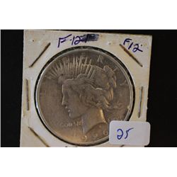 1926-D Peace $1; F12; EST. $30-40