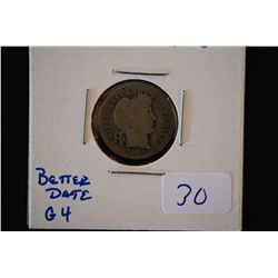1902-S Barber One Dime; Better Date; G4; EST. $10-20