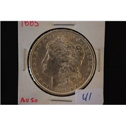 1885 Silver Morgan $1; AU50; EST. $40-60
