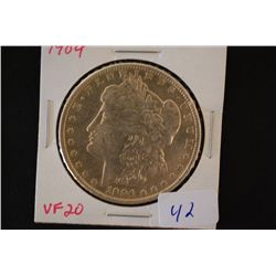 1904 Silver Morgan $1; VF20; EST. $30-50