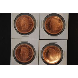 Golden State Mint Copper Round; .999 F. C 1/2 Oz.; Lot of 4; EST. $10-15