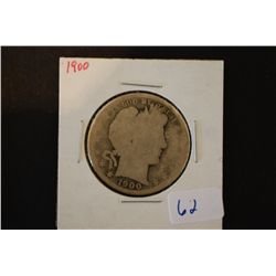 1900 Barber Half Dollar; EST. $15-25