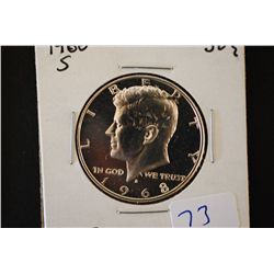 1968-S Kennedy Half Dollar; PF63; EST. $5-10