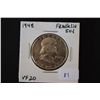 Image 1 : 1948 Ben Franklin Half Dollar; VF20; EST. $10-20