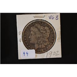 1902 Silver Morgan $1; VG8; EST. $30-40