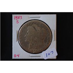 1883-S Silver Morgan $1; G4; EST. $25-40