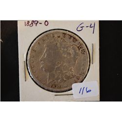 1889-O Silver Morgan $1; G4; EST. $30-40