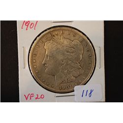 1901 Silver Morgan $1; VF20; EST. $30-50