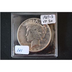 1927-S Peace $1; VF20; EST. $35-50