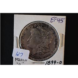 1899-O Silver Morgan $1; EF45; Micro "O"; EST. $30-40