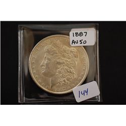 1887 Silver Morgan $1; AU50; EST. $30-50