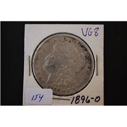 1896-O Silver Morgan $1; VG8; EST. $30-40