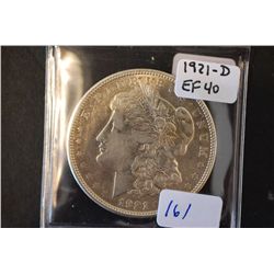 1921-D Silver Morgan $1; EF40; EST. $30-40