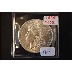 1898 Silver Morgan $1; MS63; EST. $40-80