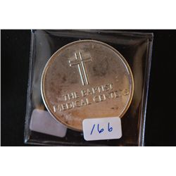 1992 The Baptist Medical Centers Silver Round; Laundry Renovation; 1 Oz. Silver; EST. $30-40