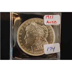 1921 Silver Morgan $1; AU58; EST. $30-50