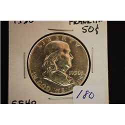 1950 Ben Franklin Half Dollar; EF40; EST. $10-20