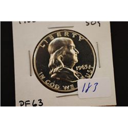 1963 Ben Franklin Half Dollar; PF63; EST. $10-30
