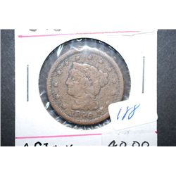 1846 Large One Cent; Medium Date; EST. $60-80