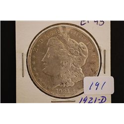 1921-D Silver Morgan $1; EF45; EST. $30-40