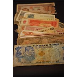 Foreign Bank Note; Various Dates, Conditions & Denominations; Lot of 25; EST. $30-60