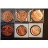 Image 2 : Copper Round; .999 Fine Copper 1 Oz.; Lot of 4 & Golden State Mint Copper Round; .999 Fine Copper 1/
