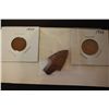 Image 1 : 1907 Indian Head One Cent, Indian Arrowhead & 1924 Buffalo Nickel; Total Lot of 3; EST. $20-40