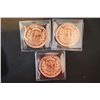 Image 2 : Copper Round; .999 Fine Copper 1 Oz.; Lot of 3; "Liberty Bust"; EST. $10-20