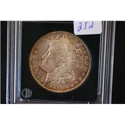 1886 Silver Morgan $1; MS65 Certified Genuine; EST. $175-250