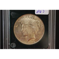 1922 Peace $1; MS64 Certified Genuine; EST. $75-125