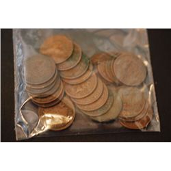 Indian Head One Cent; Various Dates & Conditions; Lot of 25; EST. $30-40