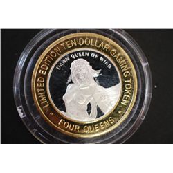Four Queens Hotel & Casino "Dawn Queen Of Wind" Las Vegas NV Limited Edition Two-Tone $10 Gaming Tok