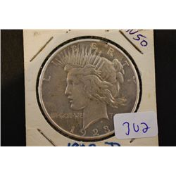1923-D Peace $1; AU50; EST. $30-40