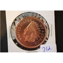 Golden State Mint Copper Round; .999 F. C 1/2 Oz.; EST. $5-10