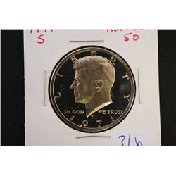 1971-S Kennedy Half Dollar; PF65 Cameo; EST. $5-15