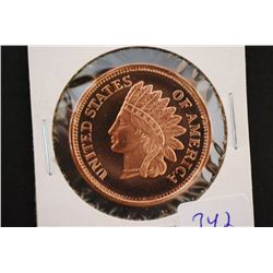 Golden State Mint Copper Round; .999 Fine Copper 1/2 Oz.; EST. $5-10