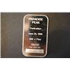 Image 2 : FMC Silver Ingot; Paradise Peak Dedicated 6/28/86; 999+ Fine Silver 1 Oz.; EST. $30-40