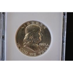 1953 Ben Franklin Half Dollar; MCPCG Graded MS61; EST. $20-40