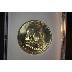 1952-D Ben Franklin Half Dollar; MCPCG Graded MS62; EST. $20-40
