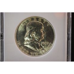 1949-D Ben Franklin Half Dollar; MCPCG Graded MS61; EST. $20-40