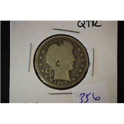 1895 Barber Quarter; G4; EST. $8-15