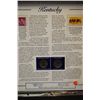 Image 2 : 2001 Kentucky State Quarter Coin Set W/US Postal Stamps; P&D Mints; EST. $5-10